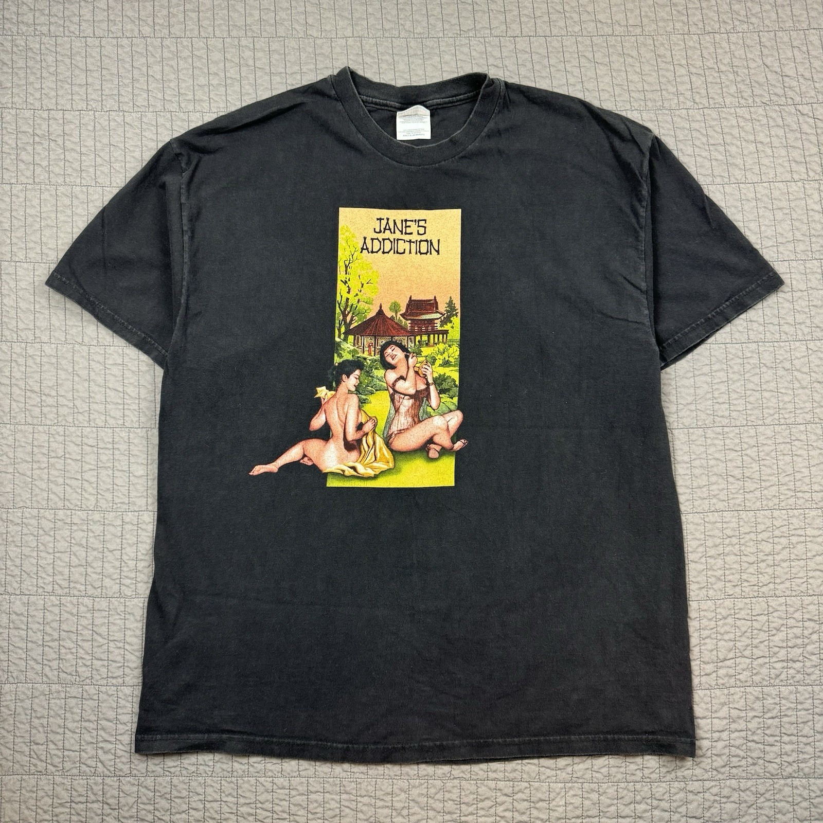 Vintage Jane's Addiction T Shirt Men Xl Black Jubilee Tour 2001 Geisha Girls
